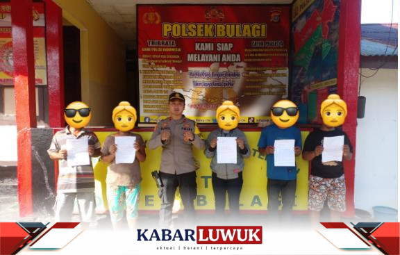 105 Liter Miras Cap Tikus Di Amankan Polsek Bulagi Dalam Operasi Rutin Di Kec. Bulagi