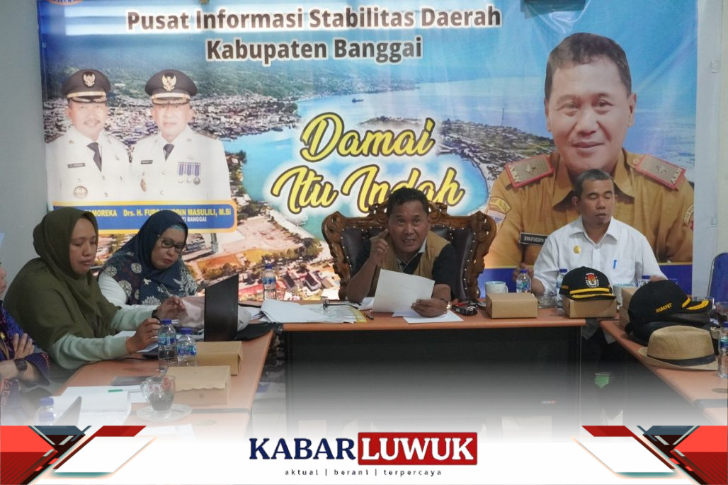 Kepala Kesbangpol Kabupaten Banggai Gelar Rapat Verifikasi Anggaran Pilkada 2024
