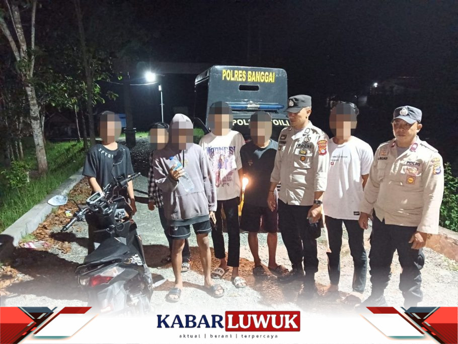 Polisi Bubarkan Sekelompok Pemuda Pesta Miras di Bendungan Toili