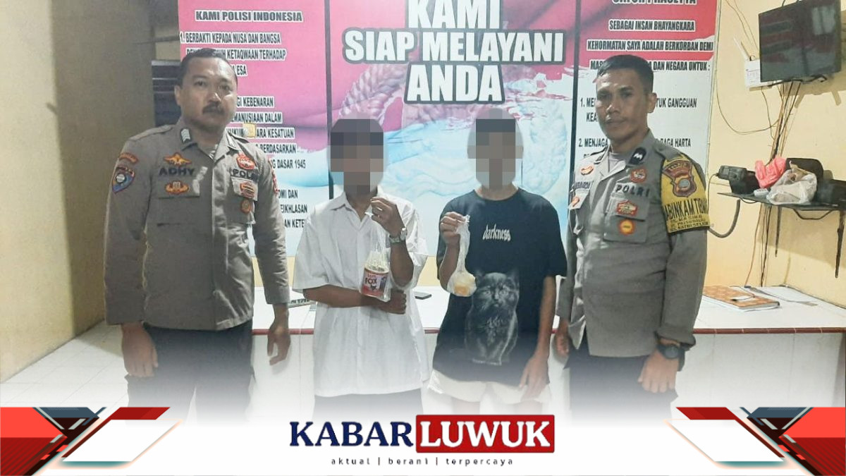 Polisi Amankan Dua Pelajar di Batui Asyik Ngelem