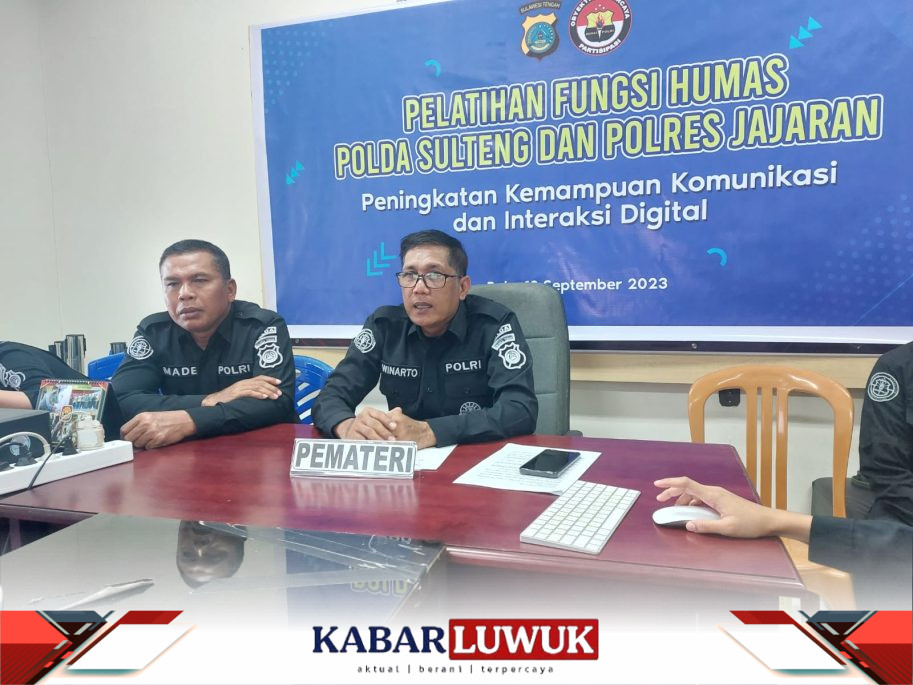 Bidhumas Polda Sulteng Gelar Pelatihan Kemampuan Komunikasi dan Interaksi Digital