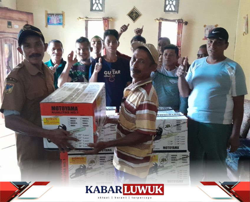 Desa Kolak, Kecamatan Peling, Kabupaten Bangkep, Serahkan Bantuan, Mesin Sensor, Kepada Warga,