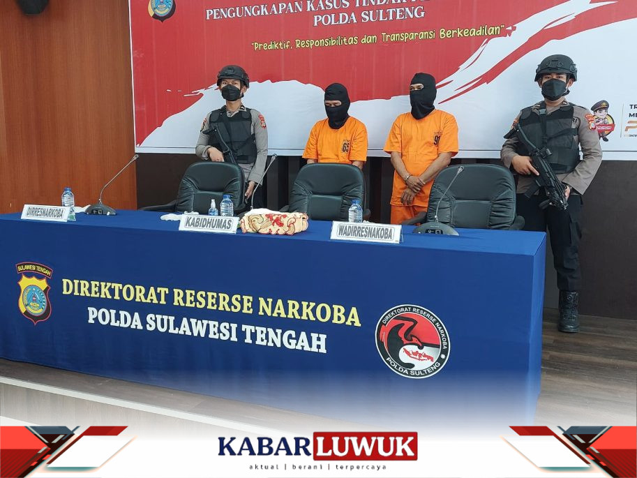 Polda Sulteng Mengungkap Modus Baru Penyelundupan 20 Kg Sabu dari Makassar ke Palu