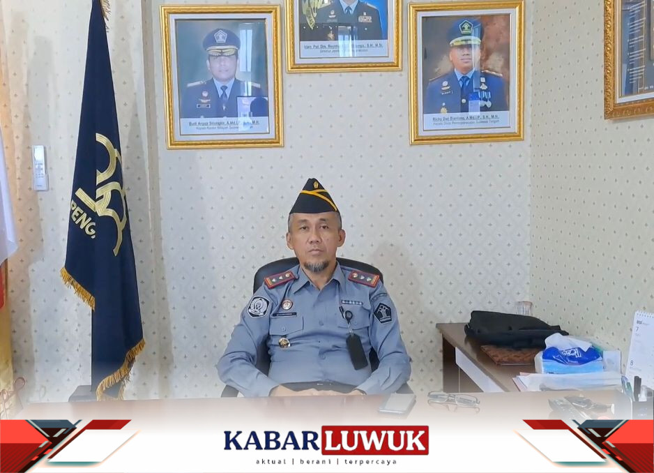 Plt. Kalapas Luwuk , Syahruddin Pastikan Siap Dukung Pengungkapan Kasus Tindak Pidana Narkotika Yang Diduga Milik Narapida Lapas Luwuk