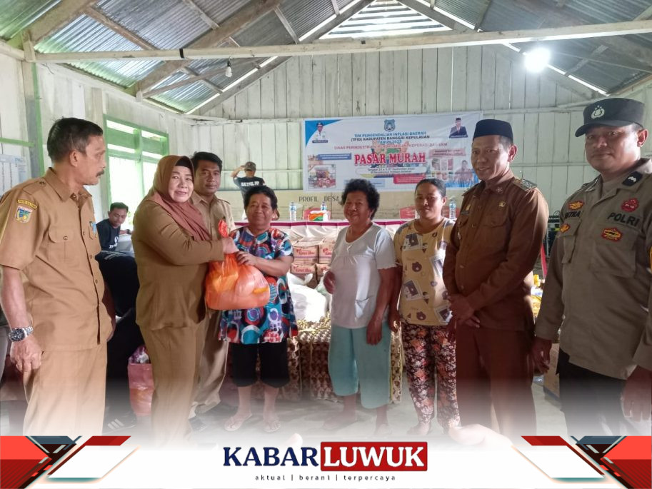 Dinas Perindustrian Bangkep Gelar Pasar Murah Gelombang Terakhir. Penanggulangan Inflasi Daerah.