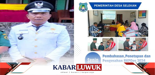 Pemdes Selekan Gelar Musdes Penetapan Dan Pengesahan Rancangan RKP Desa TA 2024.