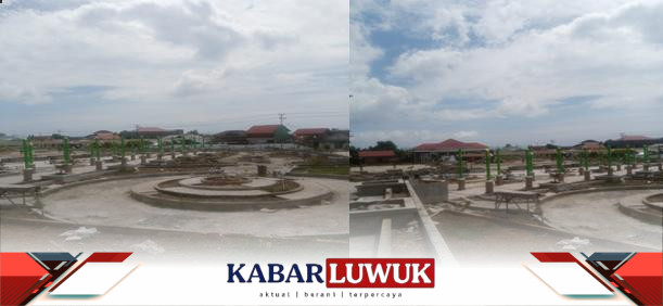 Ketua Komisi 2 Bidang Pembangunan DPRD Kabupaten Bangkep, Muh. Hatta Mayuna, ST, Mengkritik Pelaksanaan Pembangunan Taman Kota