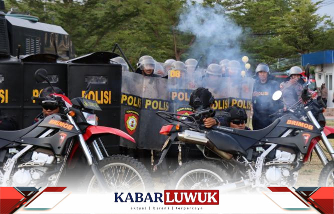 Polisi Gelar Simulasi Sispamkota Jelang Pemilu 2024 di Kabupaten Banggai