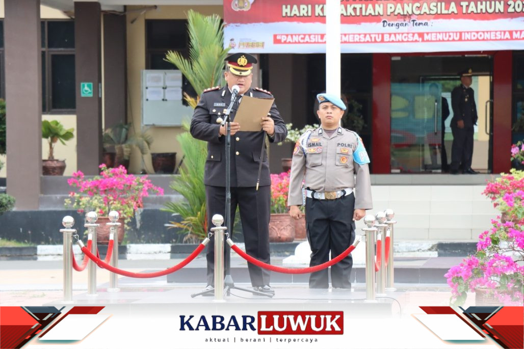 Kapolres Banggai Pimpin Upacara Peringatan Hari Kesaktian Pancasila Tahun 2023