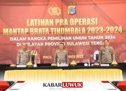 Kepolisian Sulawesi Tengah Latihan Pra Operasi Untuk Pemilu 2024