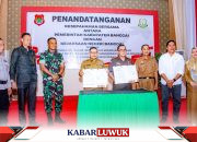 Kepala Kejaksaan Banggai dan Bupati Teken Kesepahaman Jaga Desa