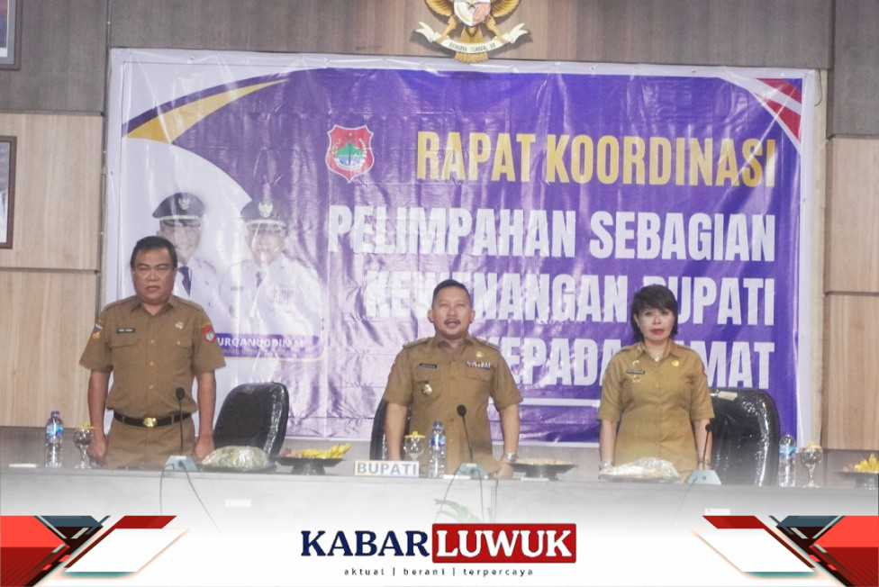 Optimalisasi Pelayanan Publik, Bupati Banggai Serahkan Kewenangan kepada Camat