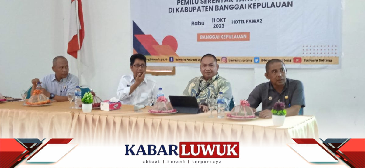 Muh. Rasyidi Bakry, SH., LL.M : kabupaten banggai kepulauan berada urutan ketiga sebagai kabupaten tingkat kerawanan yang tinggi terkait isu politik uang dengan skor 69.49 %.