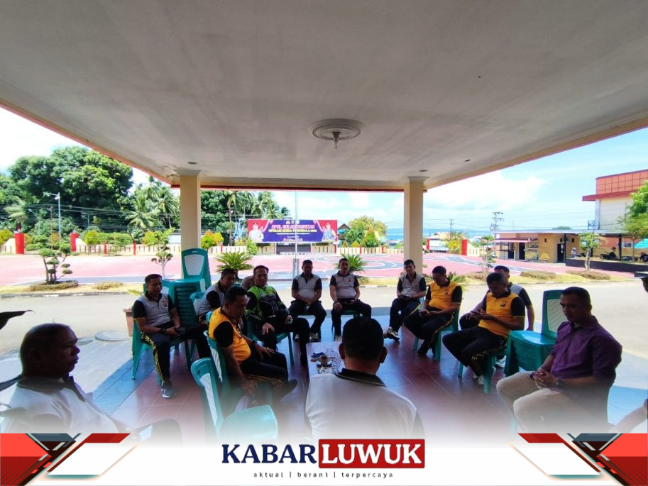 Polres Bangkep Rapat Persiapan Kunjungan Kapolda Sulteng.