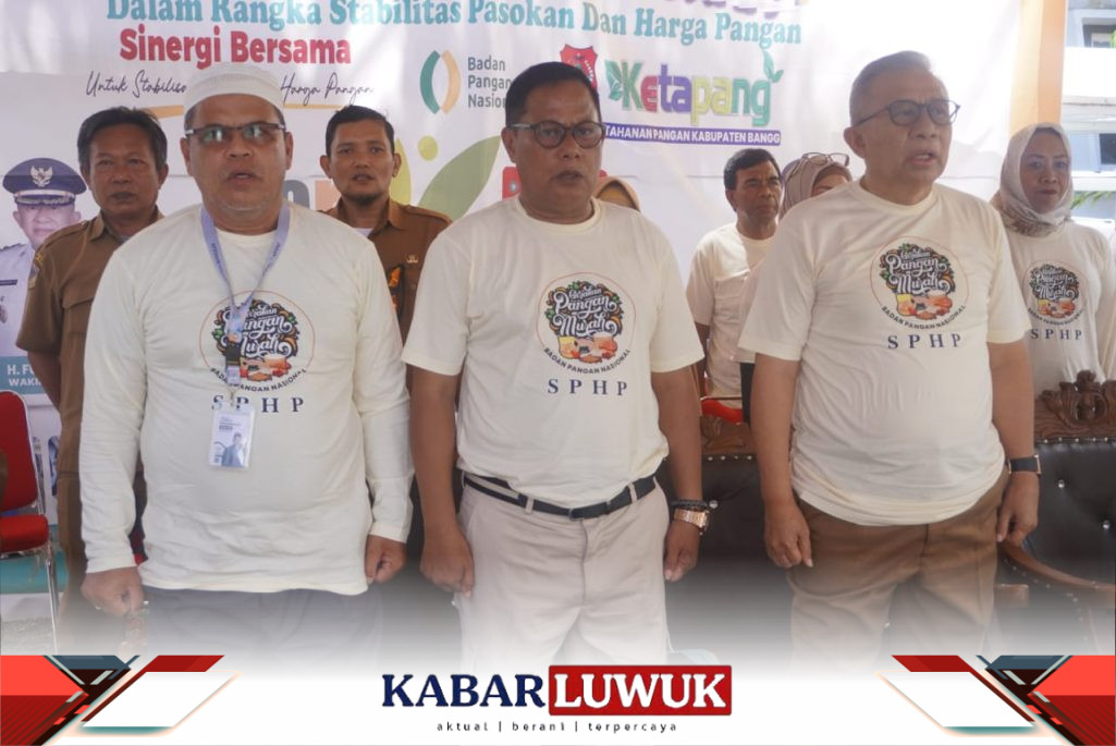 Wakil Bupati Banggai Furqanuddin Masulili ikut serta dalam pembukaan Gerakan Pangan Murah Serentak Nasional (GPMS