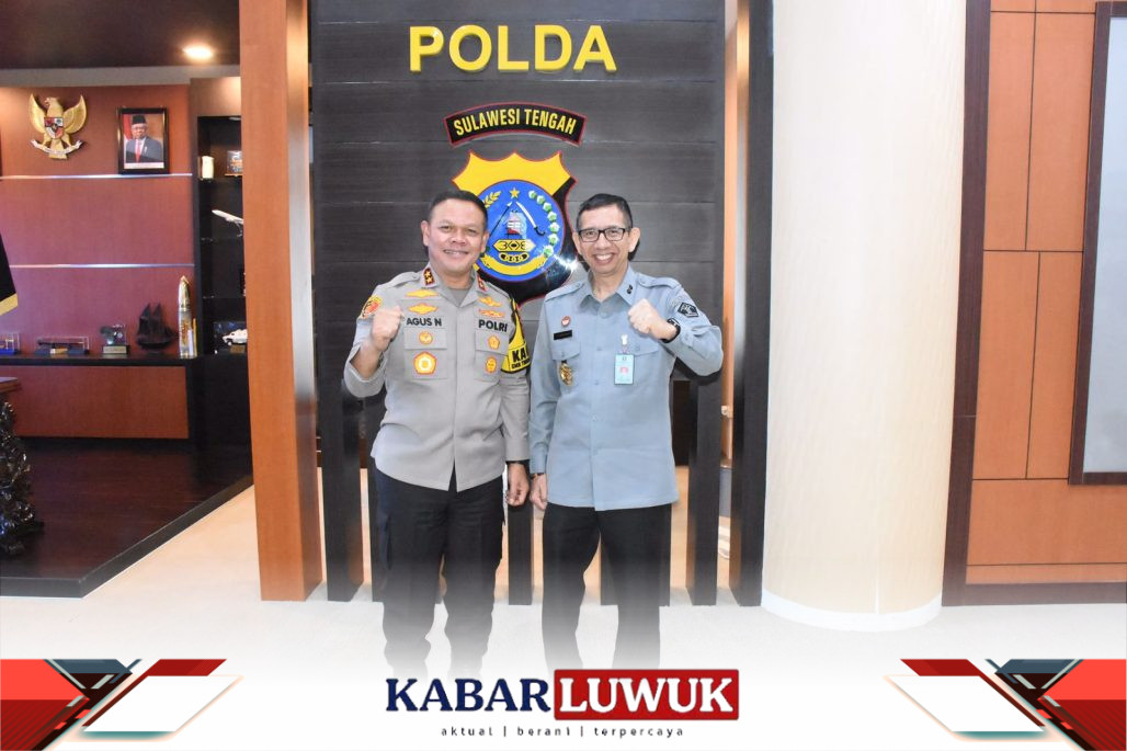 Jalin Sinergitas, Kakanwil Kemenkumham Sulteng Hermansyah Siregar Silaturahmi Ke Kapolda Sulteng Agus Nugroho