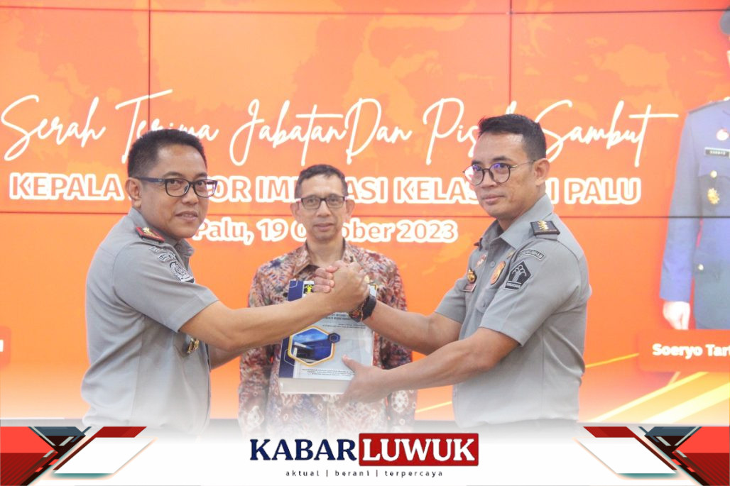 Kakanwil Kemenkumham Sulteng Saksikan Sertijab Kakanim Palu