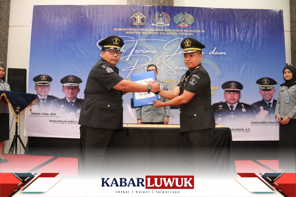 Tingkatkan Layanan dan berikan yang terbaik, jadi pesan Kakanwil Kemenkumham Sulteng Usai lantik Kakanim baru