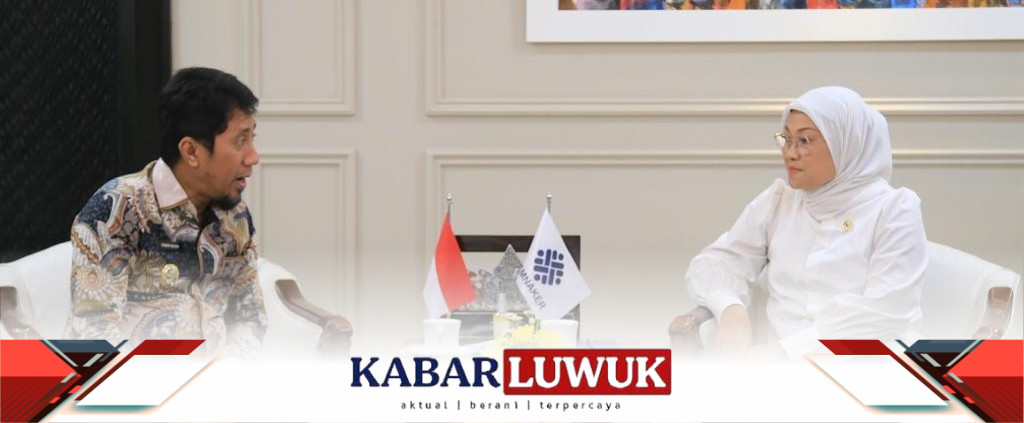 Pj.Bupati Bangkep Temui Menteri Tenaga Kerja RI.