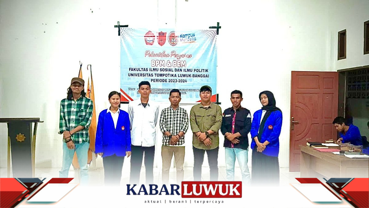 Resmi Melantik BEM FISIP UNTIKA LUWUK, Presiden Mahasiswa : Sejatinya BEM Lahir Atas Dasar Keresahan Mahasiswa Terhadap Negara.