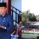 Sekretaris Daerah Kabupaten Banggai Laut, Drs. Ruslan, bertindak sebagai inspektur upacara