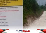 Dongkrak Perekonomian Warga  Pemdes Saiyong Bangun  Jalan Lingkungan