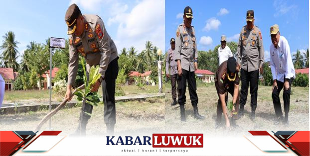 Polri Peduli Penghijauan, Kapolres Banggai Pimpin Penanaman 400 Pohon