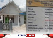 Pemerintah Desa Koyobunga Salurkan Dana Desa Untuk Gedung TPA Al-Qur’an