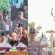 Wakil Ketua Kwartir Nasioanal Gerakan Pramuka dan Bupati Banggai saat membuka Kemah Prestasi Ke 2 Di desa Boitan Kecamatan Luwuk Timur. ( Foto.DKISP )