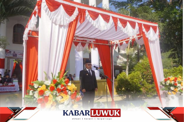 BUPATI BANGGAI Ir. H. AMIRUDIN, M.M., AIFO, BERTINDAK SELAKU PEMBINA UPACARA PADA PERINGATAN HARI SUMPAH PEMUDA KE-95 TAHUN 2023