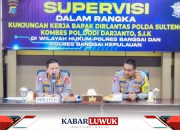 Polda Sulteng Supervisi Fungsi Lalu Lintas di Polres Banggai