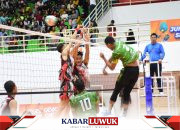 Tampil Beringas Berjiwa Petarung, Tim Volley Putra Korem 132/Tdl Pastikan Diri Lolos ke Semifinal