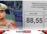 Indeks Kepuasan 88,55%,Satpas 2424 Polres Banggai Berikan Pelayanan Prima