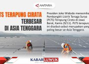 PLTS  Terapung  Cirata  Terbesar  di  Asia  Tenggara