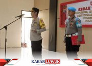 Polres Bangkep Gelar Sertijab  Wakapolres,Para Kasat Dan Satu Kapolsek Balut