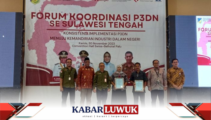 35 Pelaku Usaha di Sulteng Terima Sertifikat TKDN