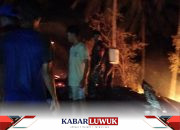 Kebakaran Menghanguskan Rumah Janda di Luwuk Timur,  Kerugian Rp 25 Juta, Tapi Nyawa Selamat