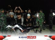 Tim II Koramil 1308-01/Luwuk Giat Patroli Malam, Tingkatkan Keamanan di Wilayah Binaan