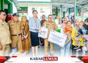 Bupati Banggai Serahkan Bantuan CSR dari BRI Untuk Cegah Stunting di Puskesmas Simpong