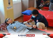 Peduli Sesama, Jajaran Kanwil Kemenkumham Sulteng Gelar Donor Darah Semarak HBI ke-74