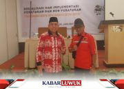 PDI Perjuangan Hadir Sosialisasi Bawaslu Kabupaten Banggai, Merah Menyala Melawan Hoax