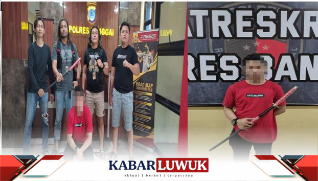 Ancam Warga Pakai Pedang Samurai, Pria ini Diamankan Resmob Polres Banggai