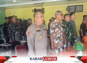 Kabag Ops Polres Bangkep Hadiri Rakor Persiapan Distribusi Logistik Pemilu 2024 di Banggai Laut