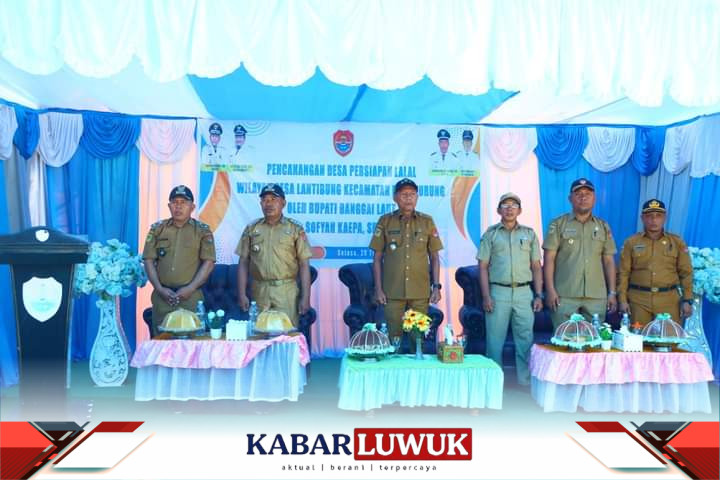 Bupati Banggai Laut, Sofyan Kaepa Canangkan 6 Dusun Sebagai Desa Persiapan