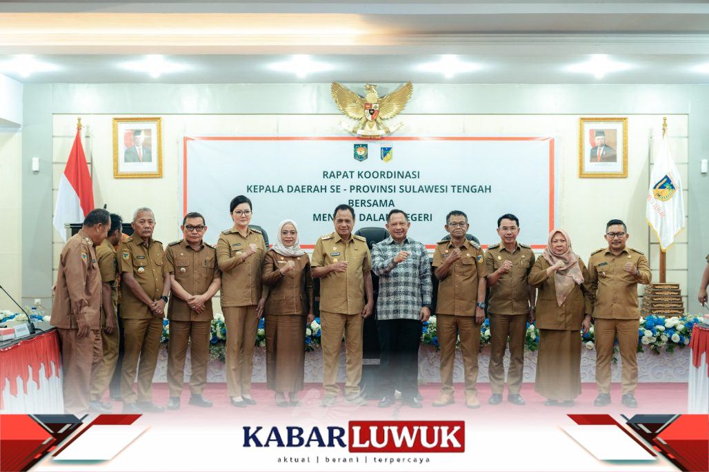 Bupati Banggai, Ir. H. Amiruddin Menghadiri Kunjungan Kerja Menteri Dalam Negeri di Kota Palu