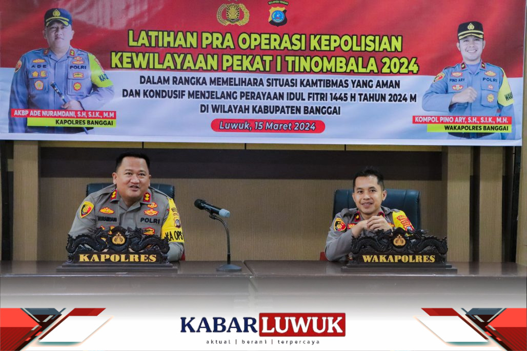 Kapolres Banggai Ikuti Lat Pra Ops Pekat I Tinombala 2024 Secara Vitual