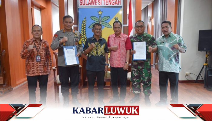 Gubernur Rusdy Mastura Teken NPHD Pengamanan Pilkada 2024