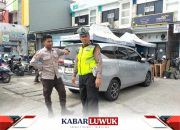 Parkir Tidak Teratur di Depan Bank BSI Cabang Luwuk, Aiptu Sarifuddin  Turun Tangan