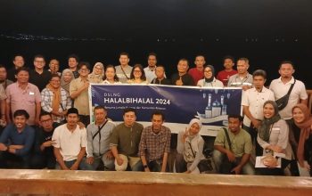 Para Karyawan DSLNG Donggi Sinoro bersama Para Wartawan Kabupaten Banggai Saat Melaksanakan Halal Bi Halal tahun 2024