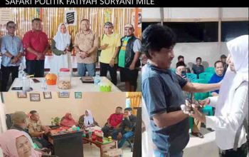 Safari Politik Suryani Mile DI Bangkep, Fatiyah Suryani Mile Dan Sudirman Sapat Dipastikan Pasangan Calon Bupati Dan Wakil Bupati Pada Pilkada Bangkep 2024.